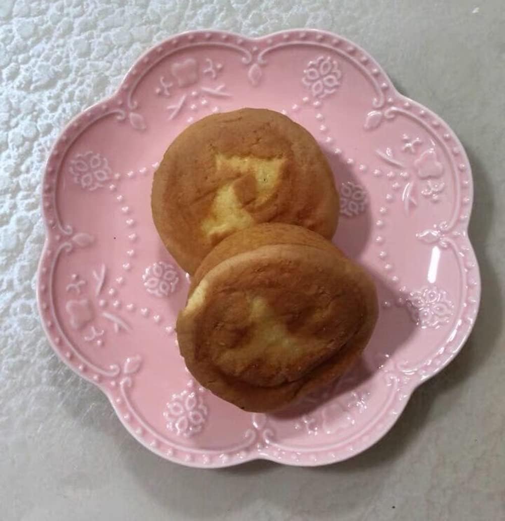 Embossed Ceramic Dessert Plate – Elegant Pink Snack, Cake, Fruit & Tea Plate