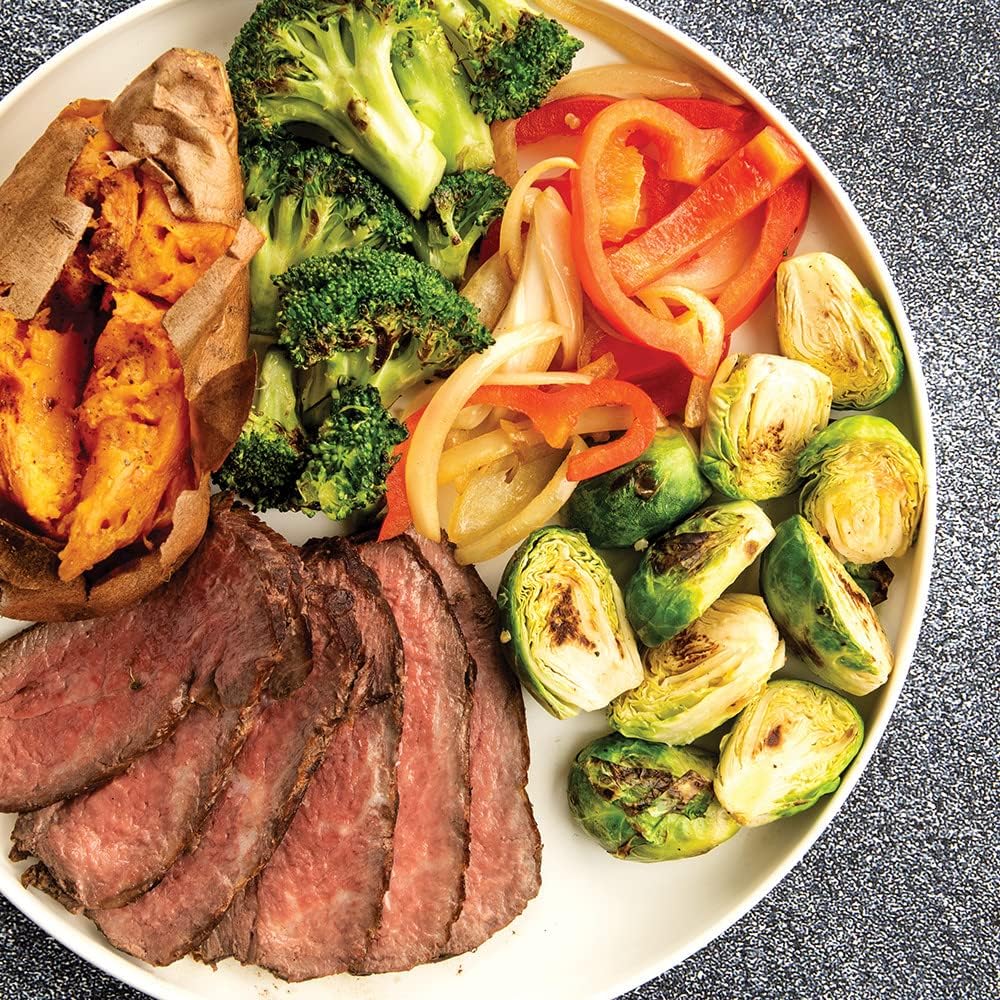 Food-Grade Plastic Dinner Plate – 10 Inch Large Flat Plate, Microwave Safe, 2-Piece Set